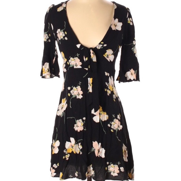 floral mini tea dress